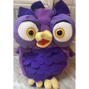 Ollie the Owl Bird Pearson Purple Plush Stuff Animal  Hand Puppet 12"